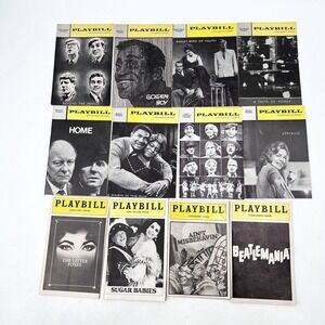Lot of 16 Vintage The Playbill Theatre Programs New York 1959-1988